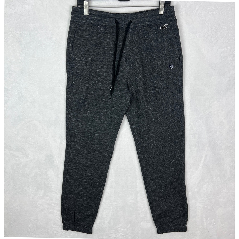 Hollister Joggers Sweatpants Mens Medium New Fleece‎ Gray Y2K Lounge Athletic